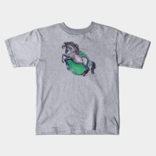 Dapper Dapple Gray Horse Kids T-Shirt